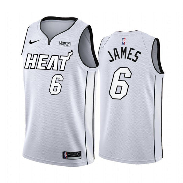 Youth Miami Heat LeBron James White Hot Jersey - White