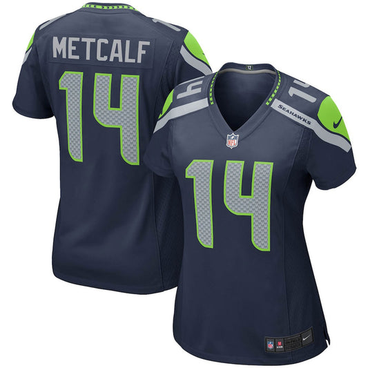 Women's Seattle Seahawks DK Metcalf Game Jersey - Navy