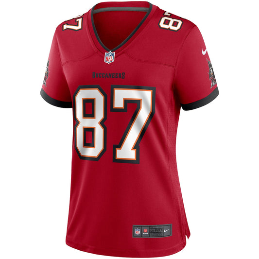 Women's Rob Gronkowski Nike Buccaneers Throwback Game Jersey - Red