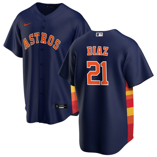 Yainer Diaz Houston Astros Nike Alternate Replica Jersey - Navy