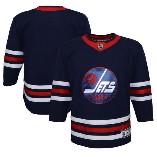 Winnipeg Jets Youth 2021/22 Alternate Premier Jersey - Navy